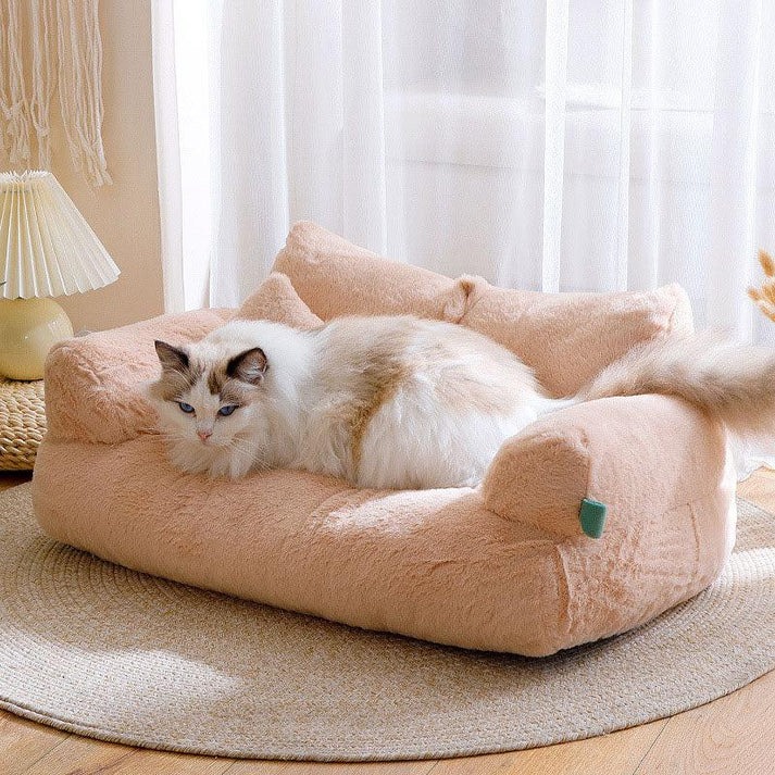 Soft Plush Cat Bed