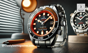 44.1mm orange omega planet ocean bezel insert