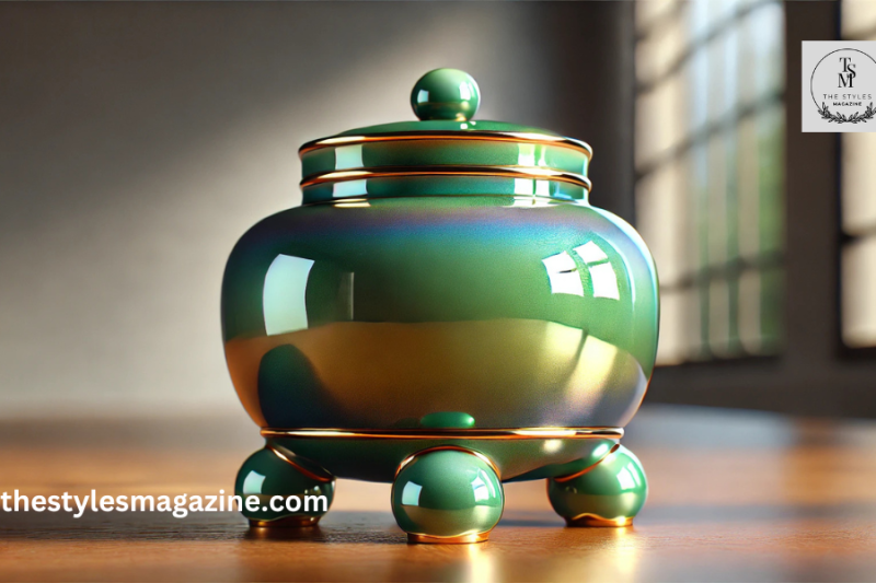 Discover The Beauty Of Inarco Japan Lusterware Three Footed Green Ceramics
