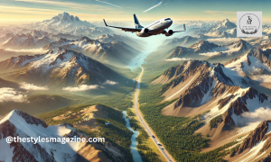 seattle flight path from la mountains