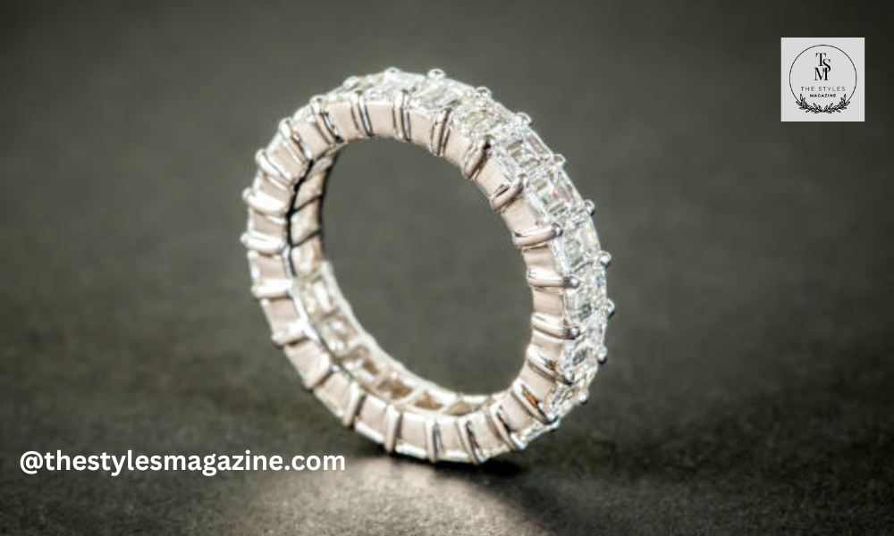 radiant cut diamond eternity ring