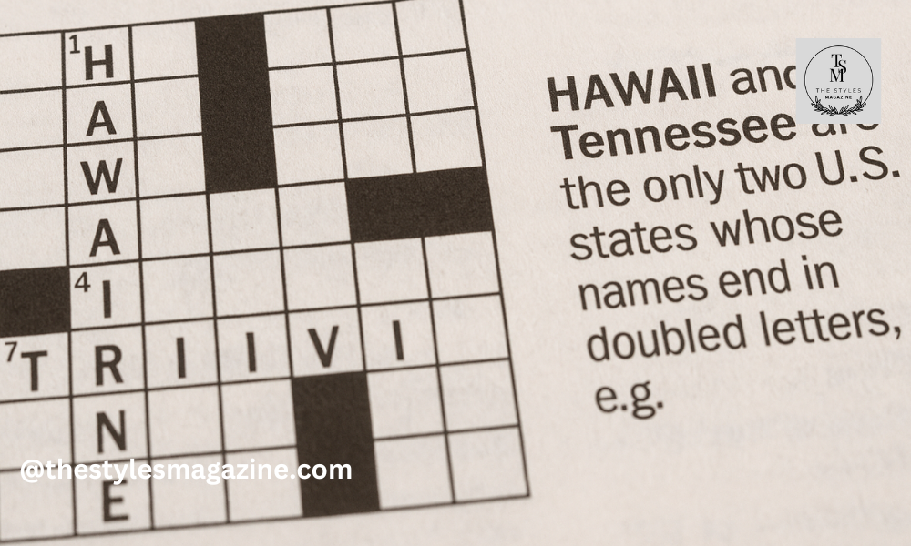 Hawaii And Tennessee NYT Crossword