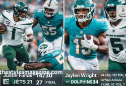 new york jets vs miami dolphins match player stats